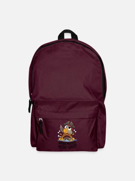 Hodl The Loot! - Backpack - burgundy