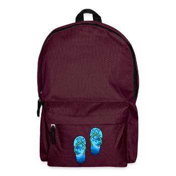 Flip Flops - Rucksack - Burgunderrot - Vorne