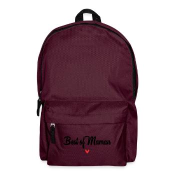MAMA. MUTTERTAG. SCHÖNEN MUTTERTAG - Rucksack - Burgunderrot - Vorne