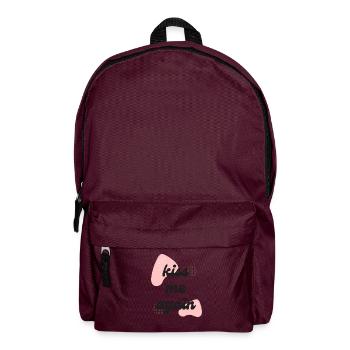 Küss mich wieder LIEBE - Rucksack - Burgunderrot - Vorne