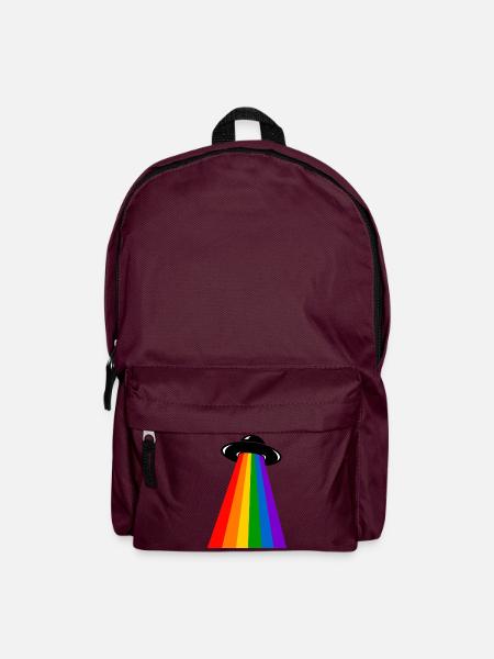 UFO Regenbogen - Rucksack - Burgunderrot