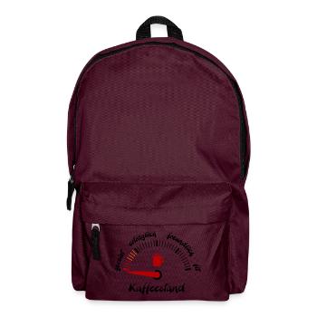 Kaffeeanzeige Zeiger unten down - Rucksack - Burgunderrot - Vorne