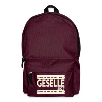 Ausbildung Geselle 2027 - Rucksack - Burgunderrot - Vorne