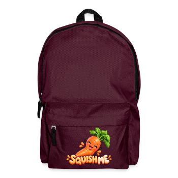 Kuschelige Karotte SquishMe - Rucksack - Burgunderrot - Vorne