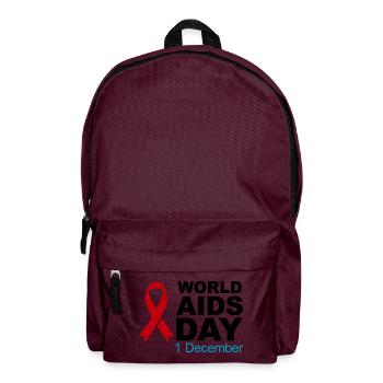 Welt-AIDS-Tag Band 1. Dezember - Rucksack - Burgunderrot - Vorne
