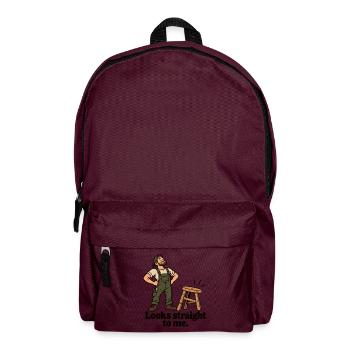 Looks Straight To Me - Rucksack - Burgunderrot - Vorne