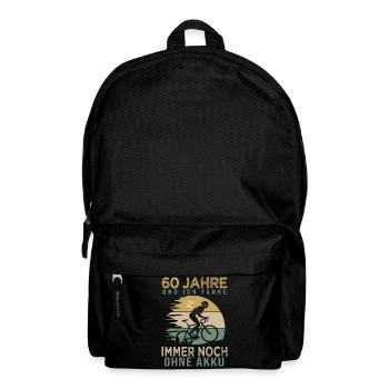 60 Jahre Fahrrad Geschenk Geburtstag - Rucksack - Schwarz - Vorne