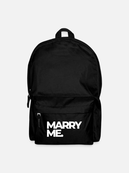 Heirate mich mutiger Antrag - Rucksack - Schwarz