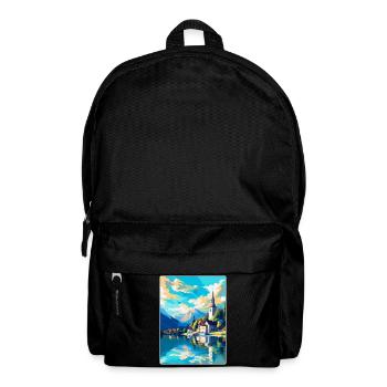 St Wolfgang Austria Vintage Travel Poster Souvenir - Backpack - black - Front