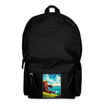 Orkney Islands Scotland Uk Travel Poster Souvenir - Backpack - black - Front