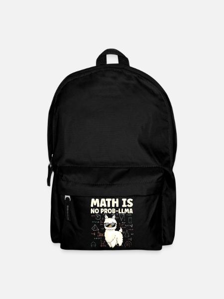 Mathe Is No Prob LLLMA Lama Mathematik - Rucksack - Schwarz