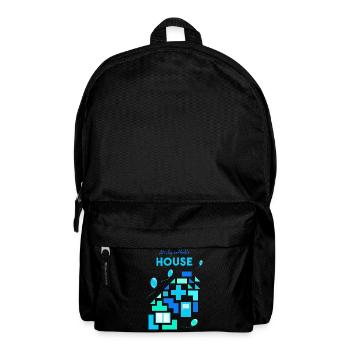Bausteine Steine bauen spielen - Rucksack - Schwarz - Vorne