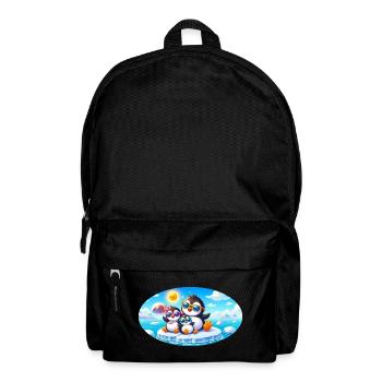 Funny Penguins - Backpack - black - Front