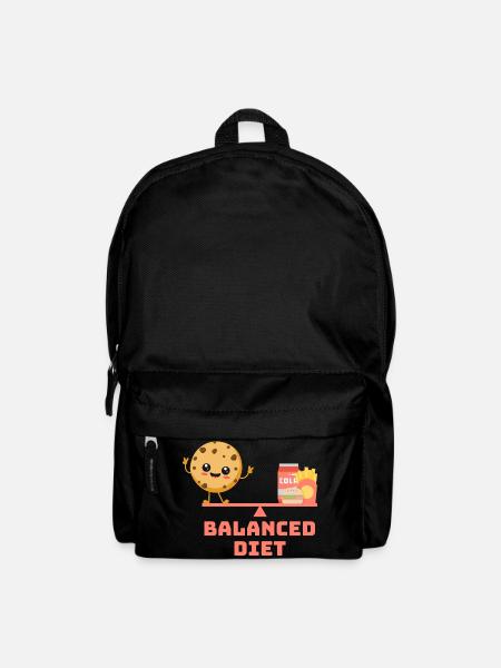 balanced cookie fastfood Diet - Rucksack - Schwarz