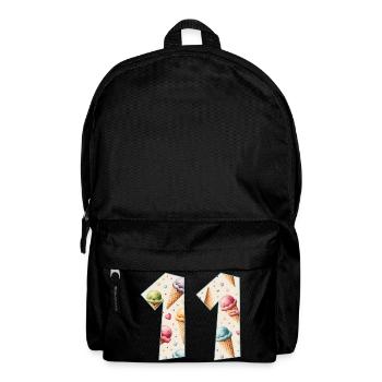 EISCREME NUMMER 11 JAHRE EIS 11. GEBURTSTAG - Rucksack - Schwarz - Vorne