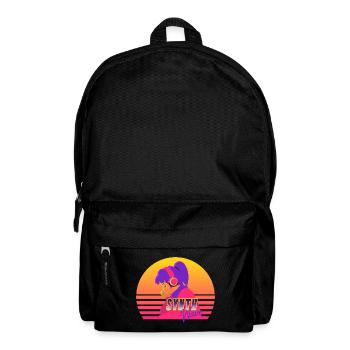 Synthwave Girl - Backpack - black - Front