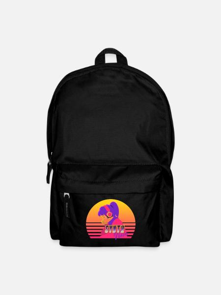 Synthwave Girl - Backpack - black