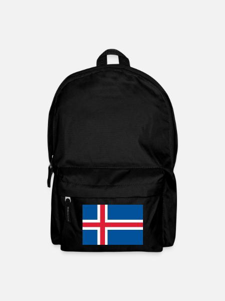 Island Flagge - Rucksack - Schwarz
