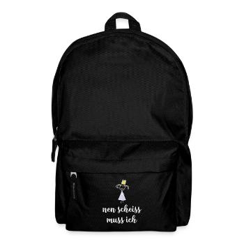 Nen Scheiss muss ich - Rucksack - Schwarz - Vorne