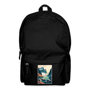 Bodo Norwegen Norwegischer Vestfjord Reiseposter - Rucksack - Schwarz - Vorne