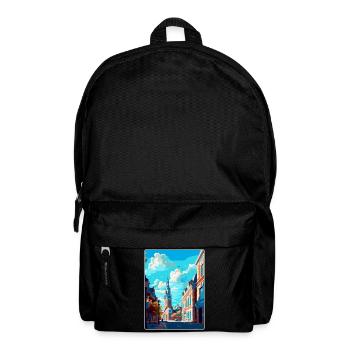 Breda Niederlande Vintage Reiseplakat Souvenir - Rucksack - Schwarz - Vorne