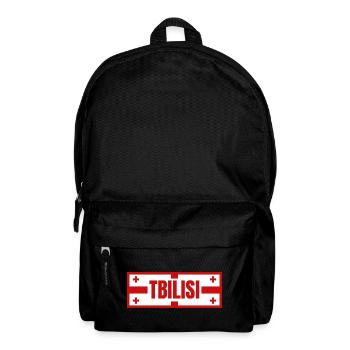 Tiflis Stadt mit georgischem Flaggendesign - Rucksack - Schwarz - Vorne