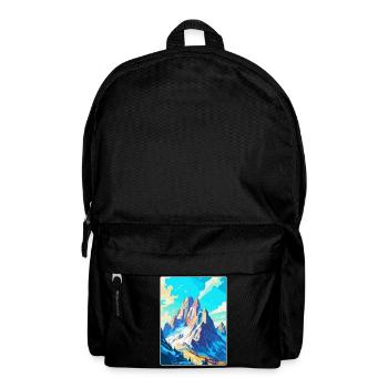 Dachstein Österreich Vintage Reiseplakat Souvenir - Rucksack - Schwarz - Vorne