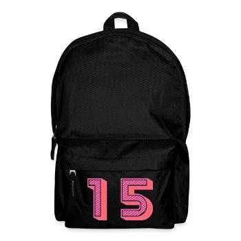 15. 15 JAHRE. 15. JAHRESTAG. 15-JÄHRIGES JUBILÄUM. - Rucksack - Schwarz - Vorne