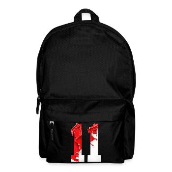 NR. 11 NUMMER 11 ROT WEIß 11. GEBURTSTAG - Rucksack - Schwarz - Vorne
