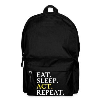 Schauspielen Darsteller Schauspieler - Rucksack - Schwarz - Vorne