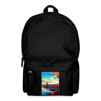 Nimègue Pays-Bas Affiche de voyage vintage WPA Art - Sac à dos - noir - Devant