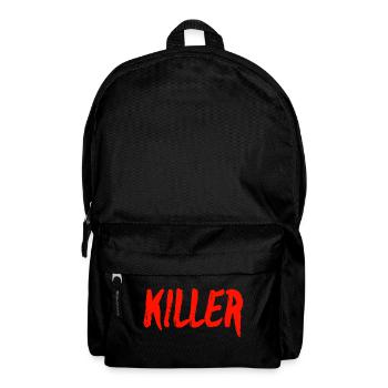 Killer Schriftzug Rotbrush - Rucksack - Schwarz - Vorne