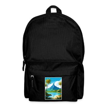 Bora Französisch-Polynesien Vintage Reiseposter - Rucksack - Schwarz - Vorne
