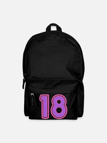 18. 18 ANS. 18e ANNIVERSAIRE. ANNIVERSAIRE 18 ANS. - Sac à dos - noir