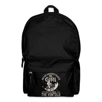 ein Mädchen, das den Ventoux vélo velo bestiegen hat - Rucksack - Schwarz - Vorne