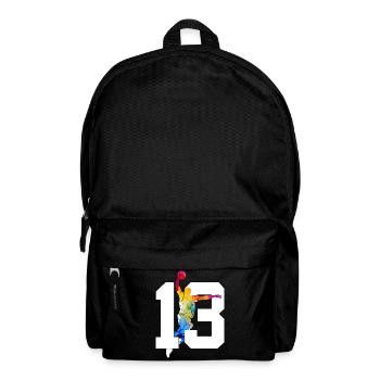 NUMMER 13 BASKETBALL 13. GEBURTSTAG - Rucksack - Schwarz - Vorne