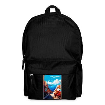Crète Grèce Affiche de voyage vintage WPA Souvenir - Sac à dos - noir - Devant
