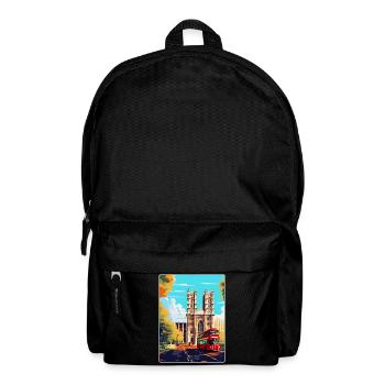 Westminster Abbey London England Großbritannien Reiseplakat - Rucksack - Schwarz - Vorne