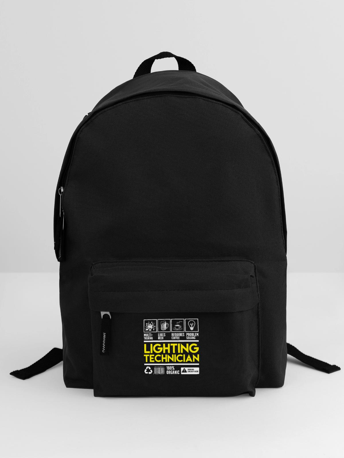 Licht Techniker - Rucksack - Schwarz - Vorne