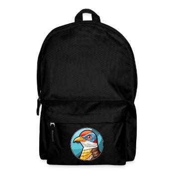 Kuckuck Bunte Karikatur Kawaii Anima - Rucksack - Schwarz - Vorne