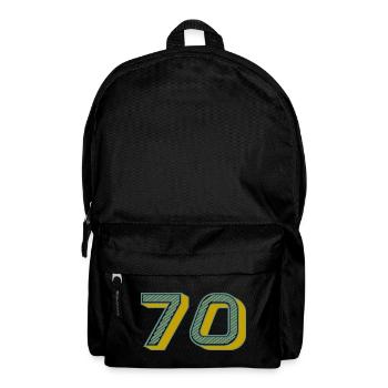 70. 70 YEARS. 70th ANNIVERSARY. 70 YEARS ANNIVERSARY. - Backpack - black - Front