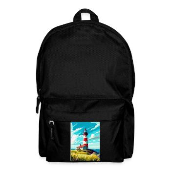 Plymouth England Uk Vintage Reiseplakat Souvenir - Rucksack - Schwarz - Vorne