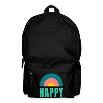 HAPPY. HAPPINESS. FREEDOM. - POSITIV. POSITIV - Rucksack - Schwarz - Vorne