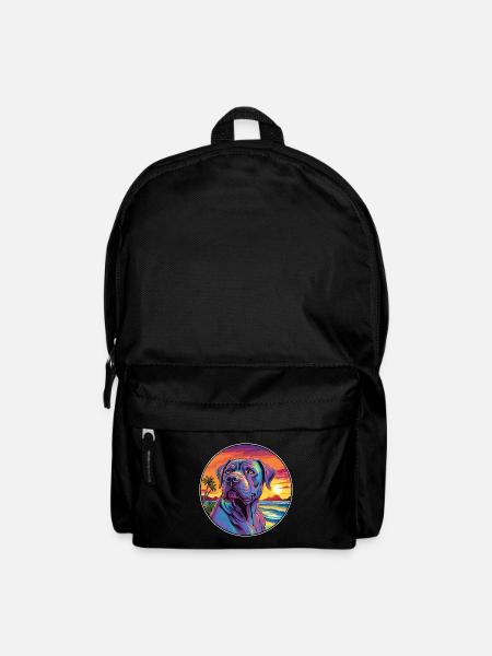 Perro de Presa Canario Hunderasse Bunte Karikatur - Rucksack - Schwarz