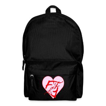 FF Flim Flam Love Heart Flamingo 💖 💘 - Rucksack - Schwarz - Vorne