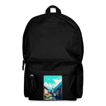 Chur Schweiz Vintage Reiseplakat Souvenir - Rucksack - Schwarz - Vorne