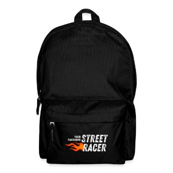 Dein Lieblings-Street-Racer - Rucksack - Schwarz - Vorne