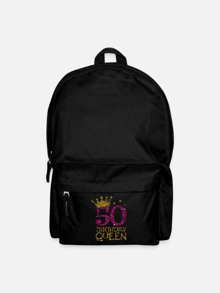 50 Birthday Queen 50.Geburtstag Königin 50 Jahre - Rucksack - Schwarz