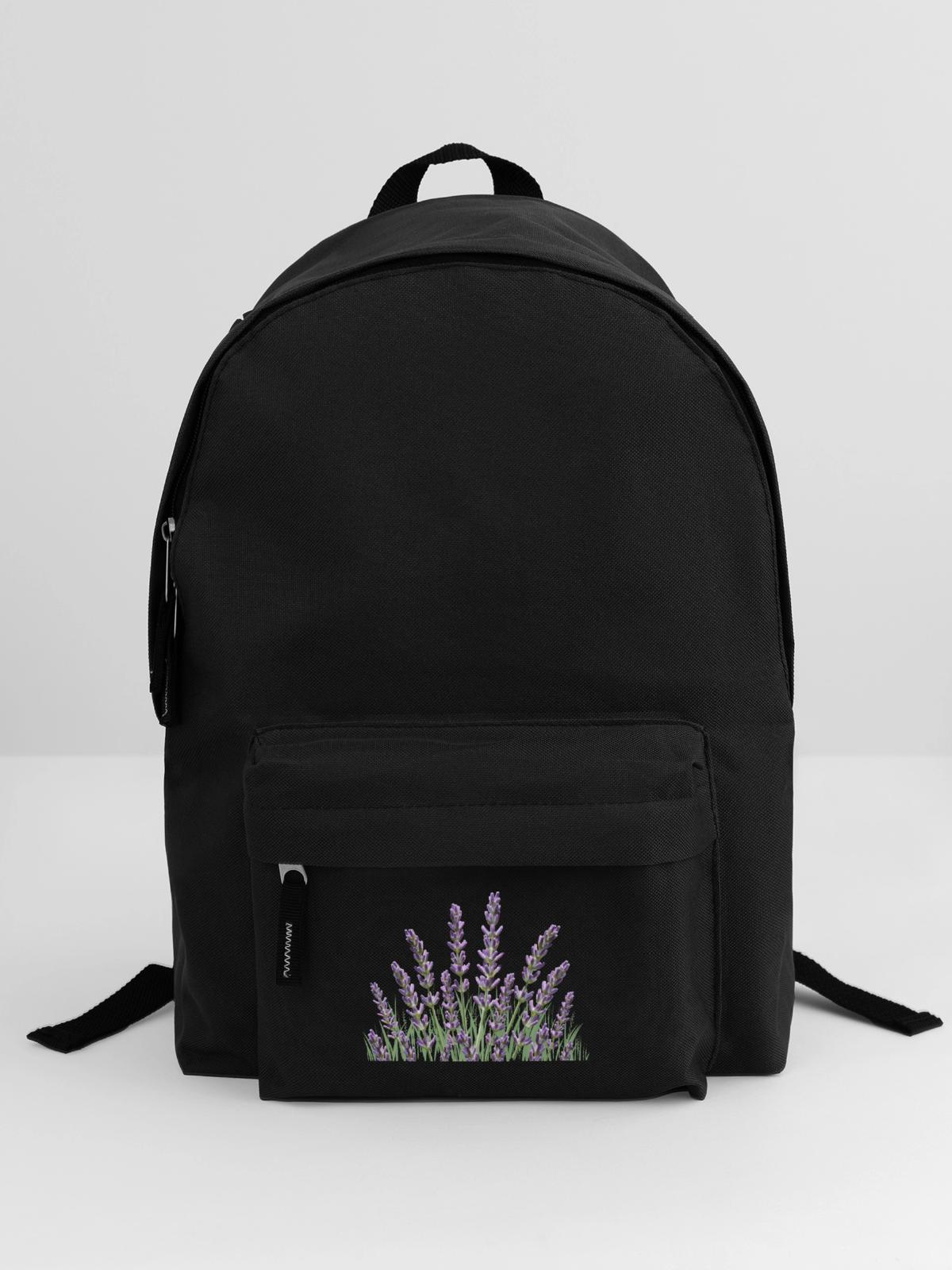 Lavendelhalme Lavendel - Rucksack - Schwarz - Vorne