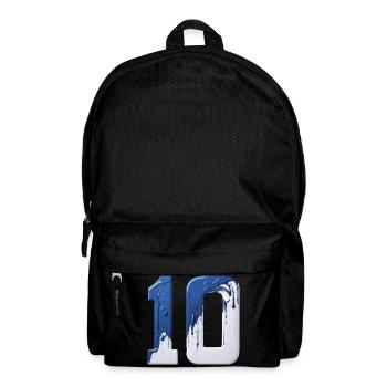 NR. 10 NUMMER 10 BLAU WEIß 10. GEBURTSTAG - Rucksack - Schwarz - Vorne
